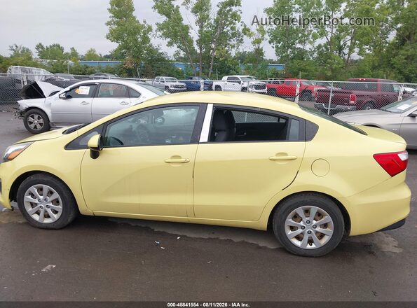 KNADM4A38G6544840 2016 KIA RIO Yellow 