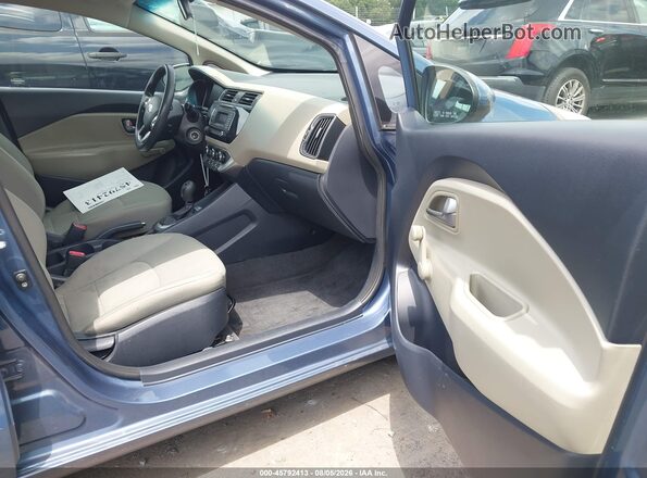 KNADM4A38G6664136 2016 KIA RIO Blue Սալոնի դիմացի տեսք