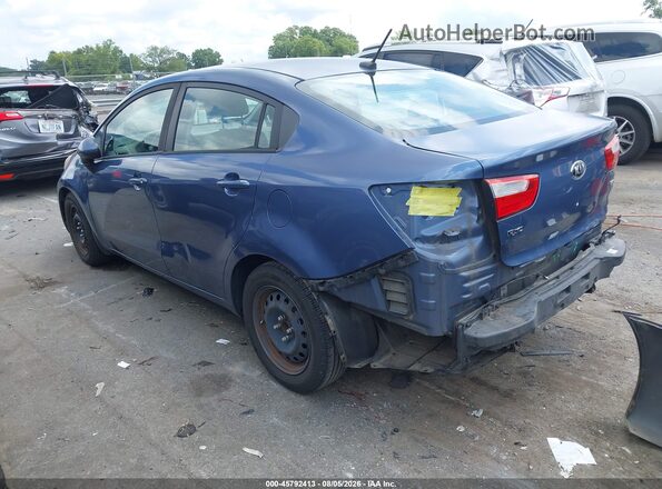 KNADM4A38G6664136 2016 KIA RIO Blue Հետևի ձախ