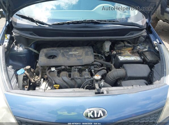 KNADM4A38G6664136 2016 KIA RIO Blue Հետևի տեսք