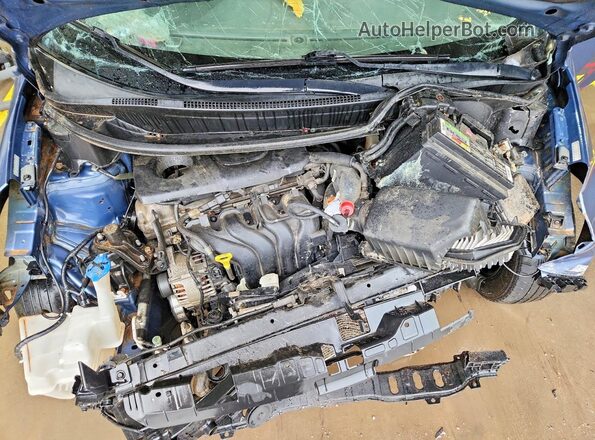 KNADM4A38G6674942 2016 KIA RIO Blue უკანა სალონის ხედი