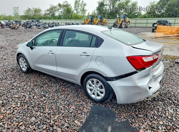 KNADM4A38H6050737 2017 KIA RIO Серебряный Задняя левая четверть
