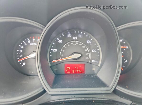 KNADM4A38H6050737 2017 KIA RIO Серебряный Вид щитка приборов