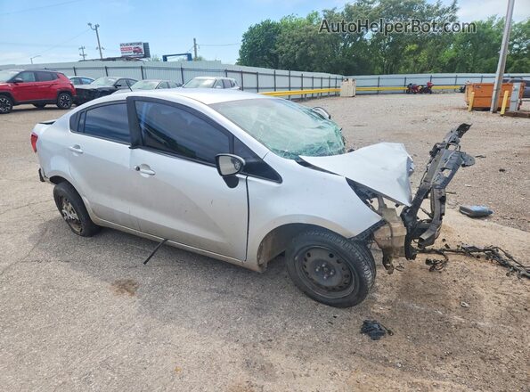 KNADM4A38H6054772 2017 KIA RIO Silver Передня права чверть