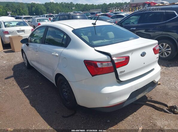 KNADM4A39G6590774 2016 KIA RIO White უკანა მარცხენა