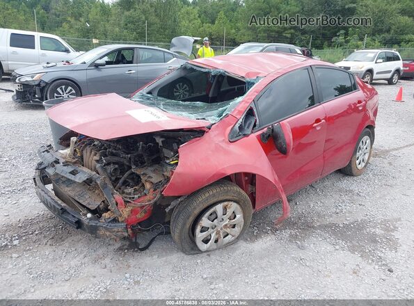 KNADM4A39H6012093 2017 KIA RIO Red Przód lewy