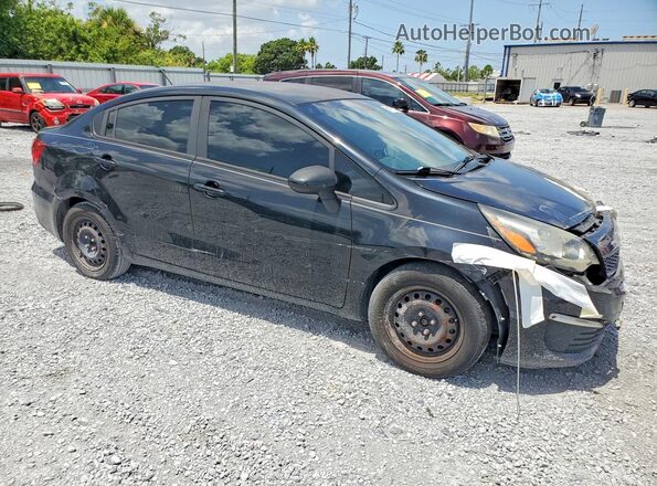 KNADM4A39H6037656 2017 KIA RIO Черный Передняя правая четверть