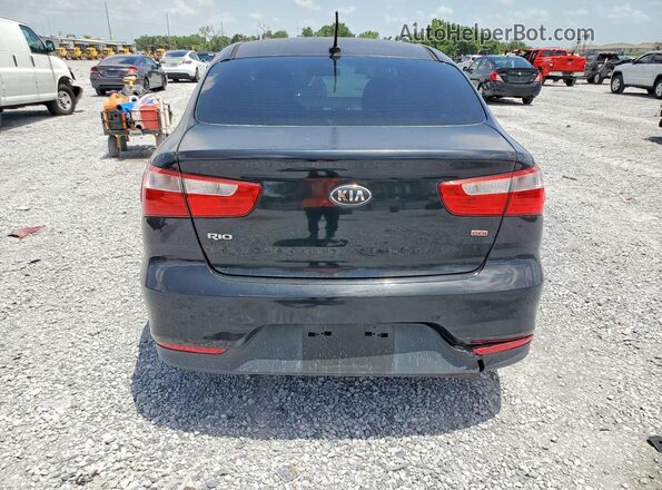 KNADM4A39H6037656 2017 KIA RIO Черный Вид сзади