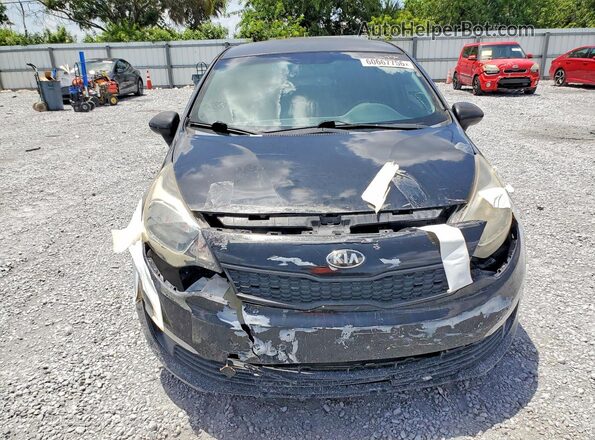 KNADM4A39H6037656 2017 KIA RIO Черный Вид спереди