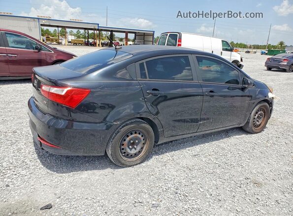 KNADM4A39H6037656 2017 KIA RIO Черный Задняя правая четверть