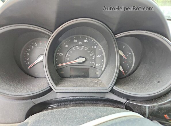 KNADM4A39H6046664 2017 KIA RIO White Вид щитка приладів