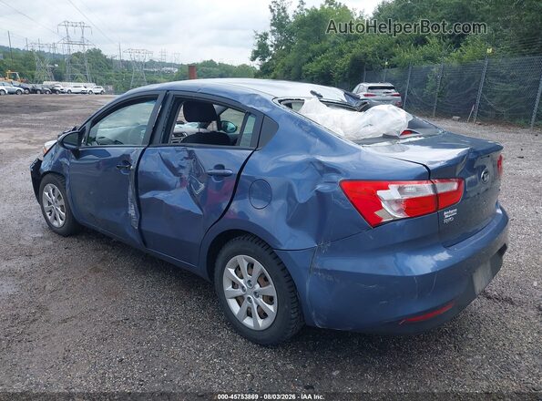 KNADM4A3XG6659830 2016 KIA RIO Blue Rear left
