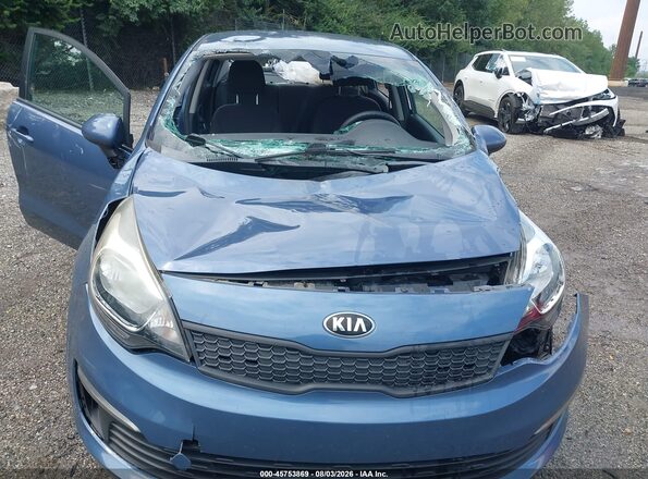 KNADM4A3XG6659830 2016 KIA RIO Blue Rear view