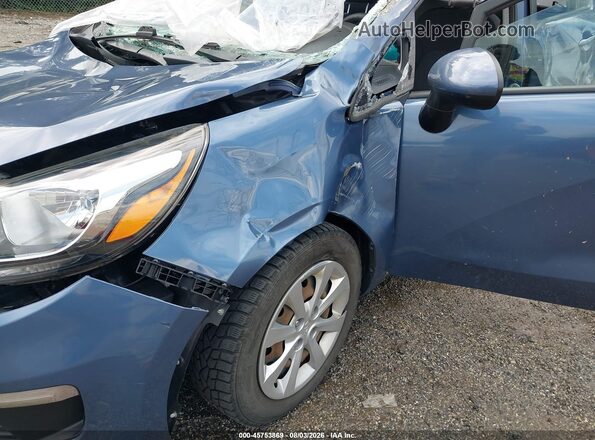 KNADM4A3XG6659830 2016 KIA RIO Blue Front view