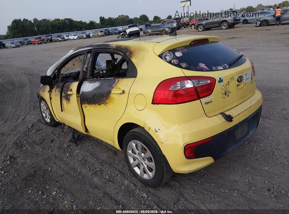 KNADM5A34G6597282 2016 KIA RIO Yellow Rear left