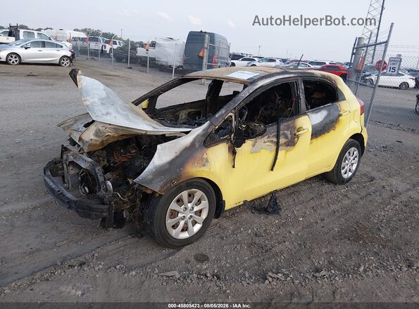 KNADM5A34G6597282 2016 KIA RIO Yellow Front left
