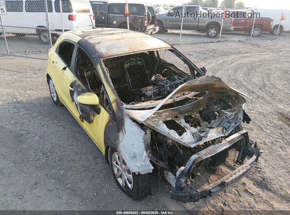 KNADM5A34G6597282 2016 KIA RIO Yellow Front view