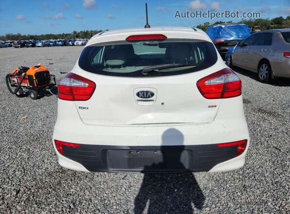 KNADM5A36H6007486 2017 KIA RIO Белый Вид сзади