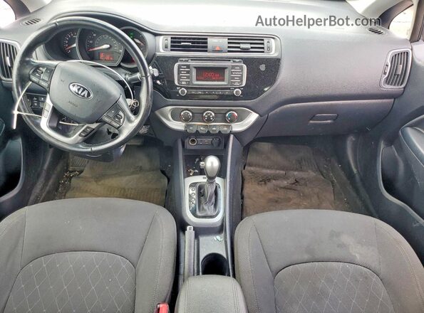 KNADN4A30G6630480 2016 KIA RIO Серый Вид панели приборов