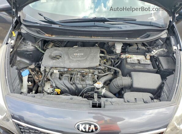 KNADN4A30G6630480 2016 KIA RIO Серый Вид задней части салона