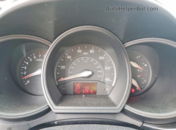 KNADN4A30G6630480 2016 KIA RIO Серый Вид щитка приборов