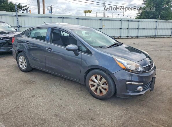 KNADN4A30G6630480 2016 KIA RIO Серый Передняя правая четверть