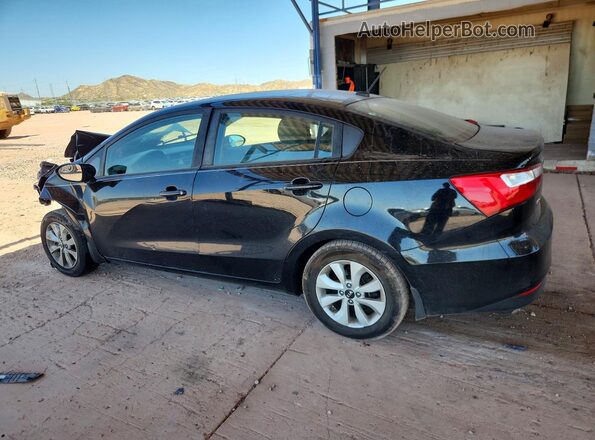 KNADN4A39H6012544 2017 KIA RIO Black უკანა მარცხენა