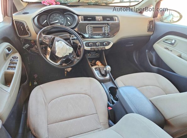 KNADN4A39H6012544 2017 KIA RIO Black წინა პანელის ხედი
