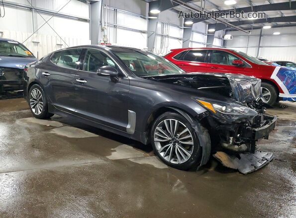KNAE15LA2K6061481 2019 KIA STINGER Black Przód prawy