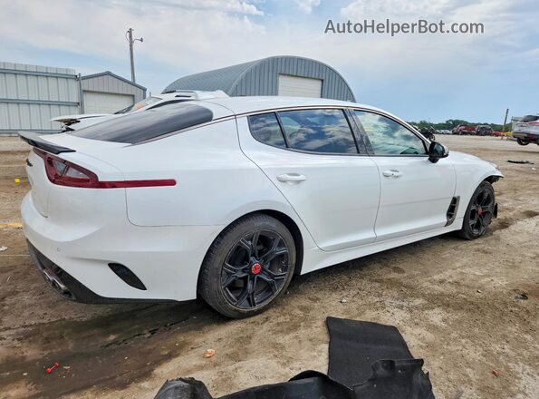 KNAE15LA2M6089333 2021 KIA STINGER White უკანა მარჯვენა