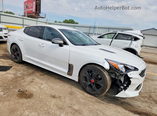 KNAE15LA2M6089333 2021 KIA STINGER White წინა მარჯვენა