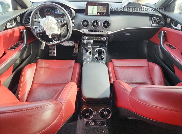 KNAE15LA4M6092038 2021 KIA STINGER White Вид панелі приладів