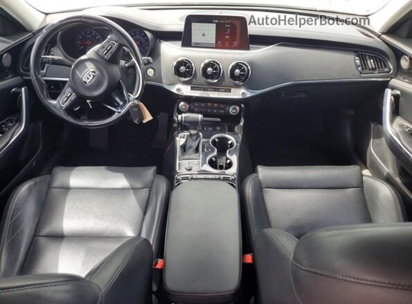 KNAE15LA7K6045180 2019 KIA STINGER White Widok deski rozdzielczej