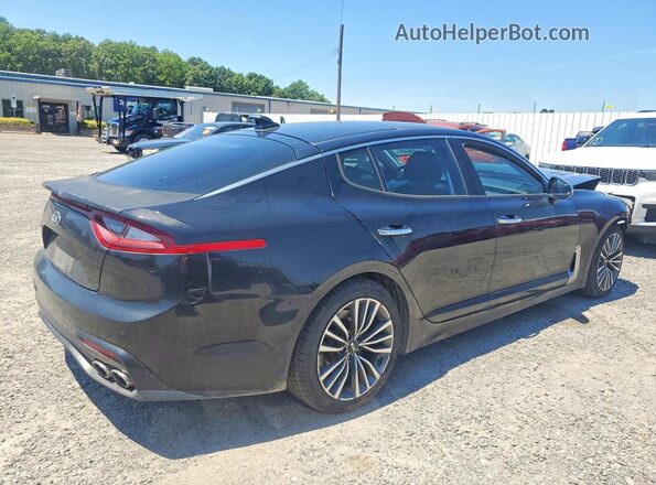 KNAE25LA7J6035356 2018 KIA STINGER Black Tył prawy