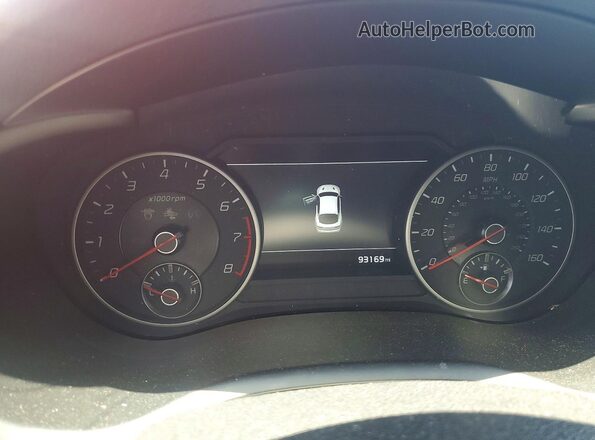 KNAE25LA7J6035356 2018 KIA STINGER Black Widok zestawu wskaźników