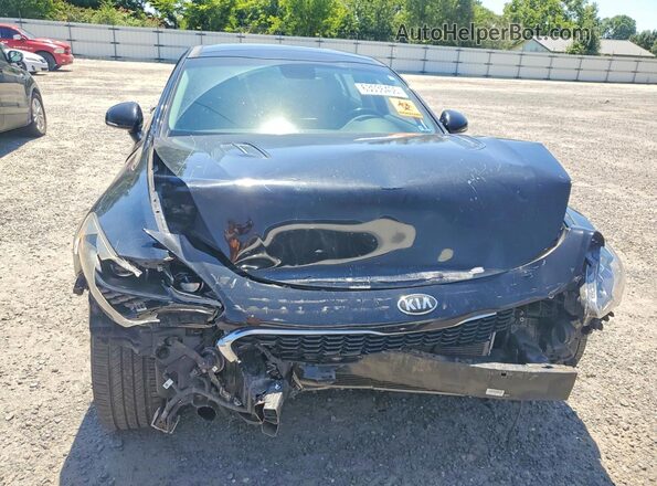 KNAE25LA7J6035356 2018 KIA STINGER Black Widok z przodu