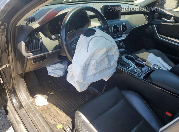KNAE25LA7J6035356 2018 KIA STINGER Black Widok deski rozdzielczej