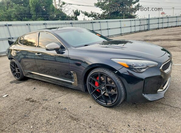 KNAE35LC0K6045016 2019 KIA STINGER Black წინა მარჯვენა