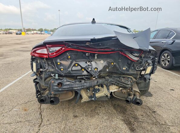 KNAE35LC0K6045016 2019 KIA STINGER Black უკანა ხედი