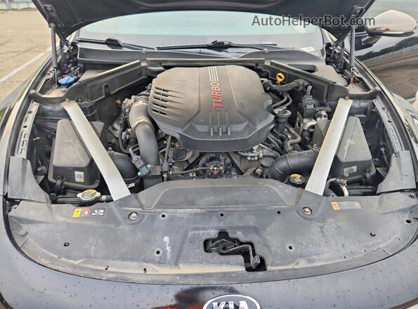 KNAE35LC0K6045016 2019 KIA STINGER Black უკანა სალონის ხედი