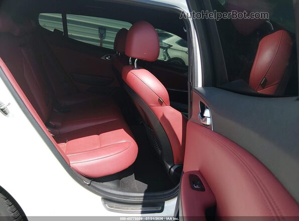 KNAE35LC0K6063323 2019 KIA STINGER White Вид наклейки з VIN-кодом