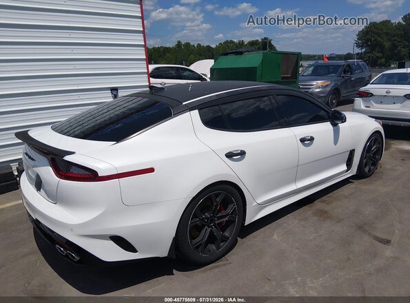 KNAE35LC0K6063323 2019 KIA STINGER White Задня права чверть
