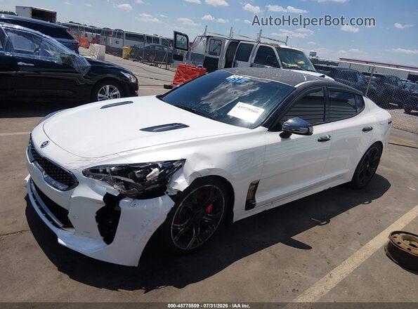 KNAE35LC0K6063323 2019 KIA STINGER White Передня ліва чверть