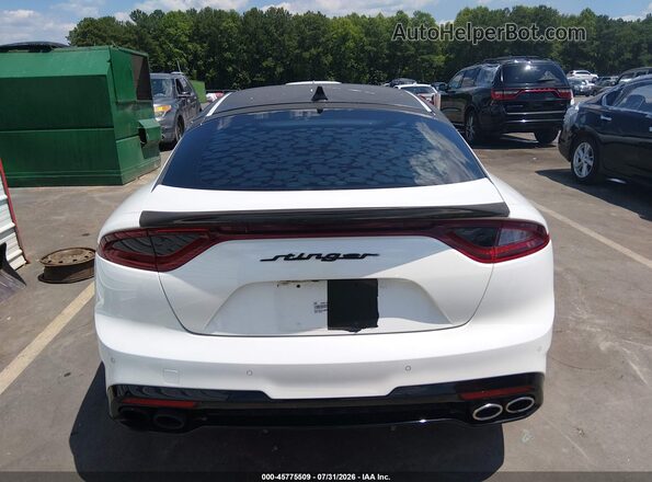 KNAE35LC0K6063323 2019 KIA STINGER White 