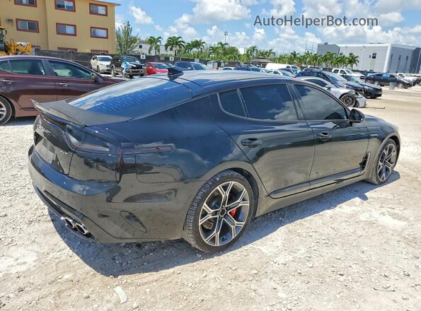 KNAE35LC0K6068344 2019 KIA STINGER Black Tył prawy