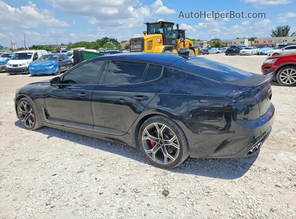KNAE35LC0K6068344 2019 KIA STINGER Black Tył lewy