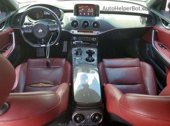 KNAE35LC0K6068344 2019 KIA STINGER Black Widok deski rozdzielczej