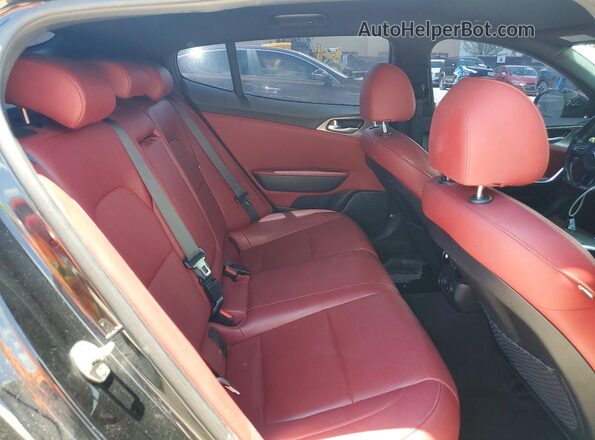 KNAE35LC0K6068344 2019 KIA STINGER Black Widok tylnych siedzeń