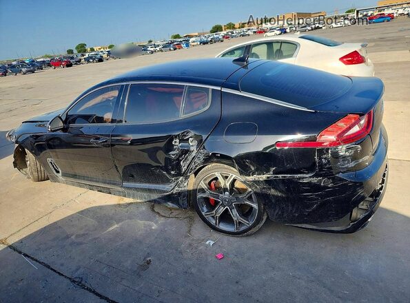 KNAE35LC0M6093926 2021 KIA STINGER Black Հետևի ձախ