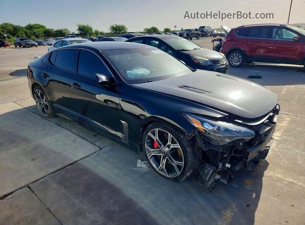 KNAE35LC0M6093926 2021 KIA STINGER Black Առջևի աջ